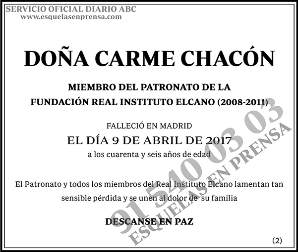 Carme Chacón